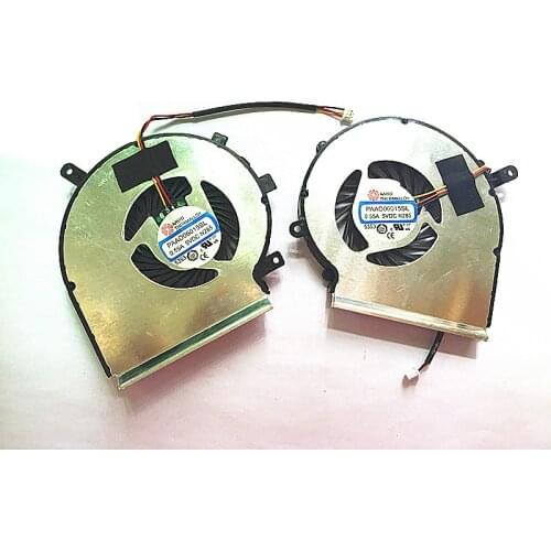 SSEA New CPU GPU Cooling Cooler Fan for MSI GE72 GE62 PE60 PE70 GL62 GL72 GP62 2QE 6QG MS-1794 MS-1795 PAAD06015SL