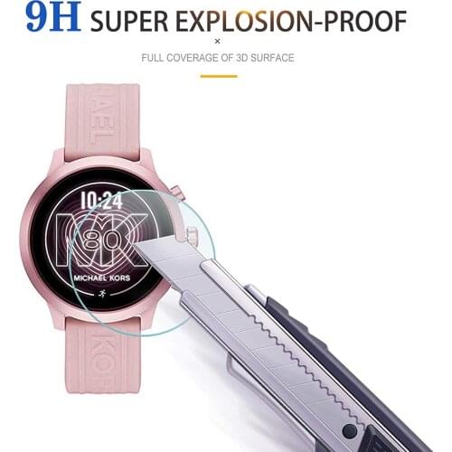 3pcs Smart Watch Screen Protector Tempered Glass Screen Protector Smartwatch HD Transparent Protective Film For MK Access GO Hot