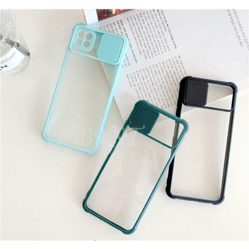 Camera Lens Protection Case for Samsung Galaxy A12 A42 A02S A22 A32 4G A52 A72 5G M11 M12 M42 M30S M21 M31 M02S Push Pull Cover