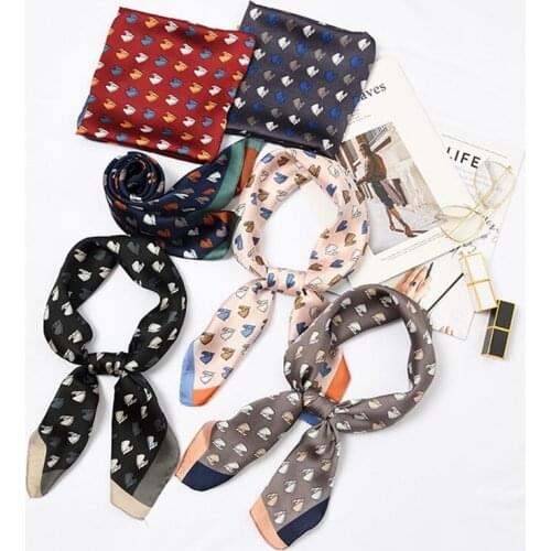 New decoration woman fashion scarves small horse pattern printing 70cmx70cm small square scarf scarves headscarf hot gril gift