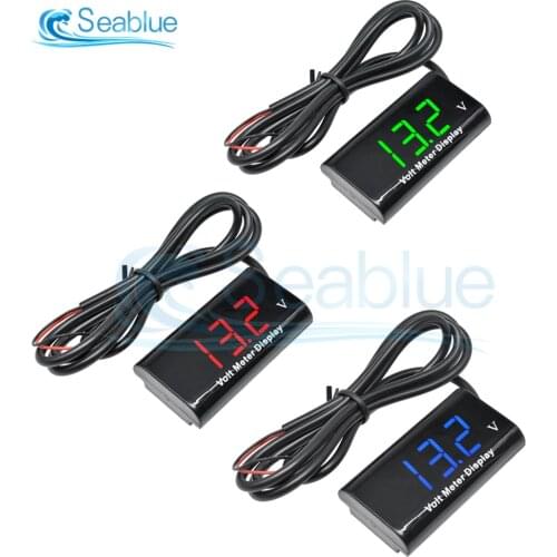0.56 inch DC 8-18V Waterproof Digital Voltmeter LED Display Voltage Meter Volt Tester Panel 12V For Auto Car Boat Motorcycle