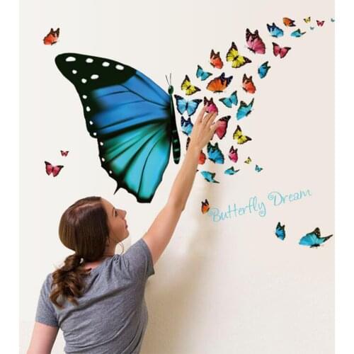3d Butterflies Wall Sticker Beautiful Butterfly For Kids Room And Living Room Wall Decals Home Decoration On The Wall #P3
