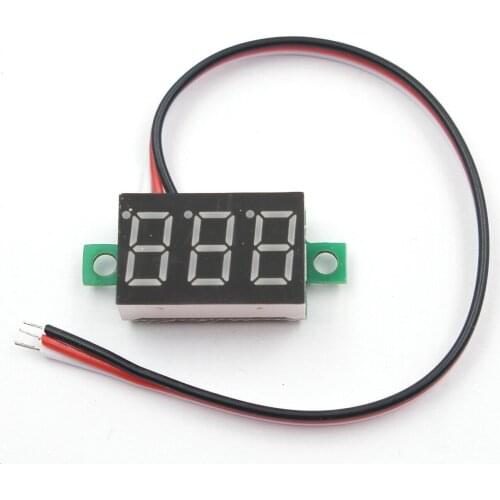 5pcs DC 0-30V 3-Wire Voltmeter 3-Digit LED Display Volt Meter Voltage Tester