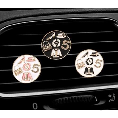 Car Aroma Diffuser Fragrance For Car Flavoring Air Fresheners Auto Perfume Car Smell Vent Clip Ballet Bling Car Accessory Girls