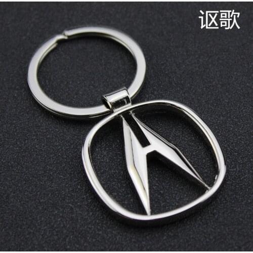 Hot Sale Metal Car Logo Keychain Key Chain Keyring Key Ring Chaveiro Llavero For ACURA Auto Pendant Key Holder Best Gif