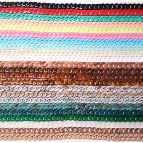 Glasses Chain For Woman Fashion Trendy Accessories Acrylic Link Curb Chain Findings Eyeglasses Chain Holder Colorful 70cm Long