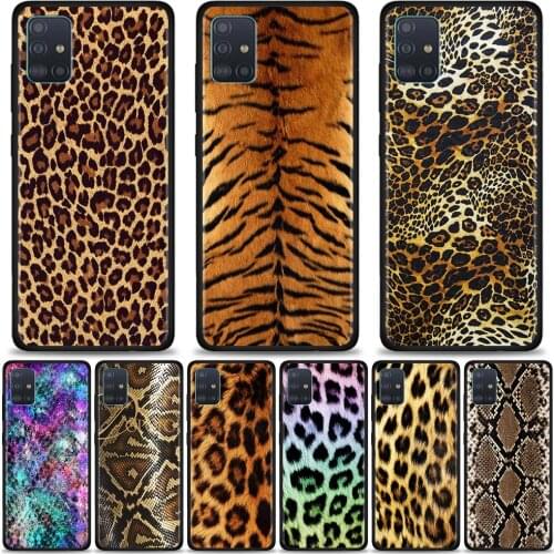 Phone Case For Samsung Galaxy A51 A71 5G A21s A11 A31 A41 A91 A72 A12 A02s Soft Silicon Back coque TPU Fundas leopard Snake skin