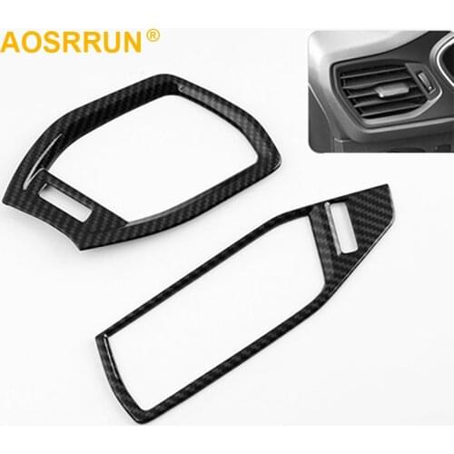 For Ford Focus 2019 MK4 Carbon Fiber Front exhaust outlet cover Car Accessories Style