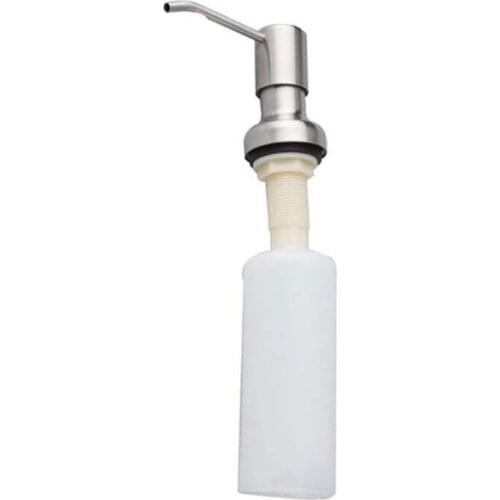 Built in Sink Soap Dispenser for Kitchen Sink 304 Stainless Steel Brushed Lotion Dispenser