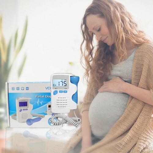 Fetal Pregnancy Portable Ultrasound For Pregnant Women Fetal Detection Baby Heart Rate Electronic Household 2021 High Quality