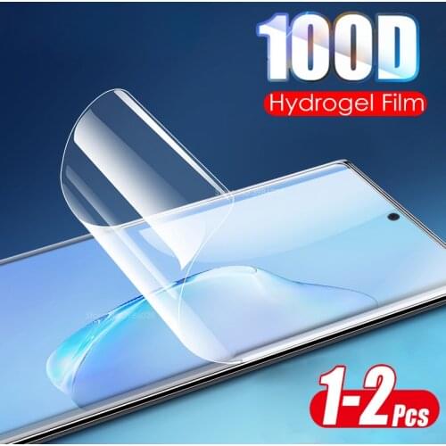 2-1pcs Hydrogel Film For Samsung Galaxy note 10 plus 9 8 note10 note9 note8 samsun sansung screen protector soft Film Not Glass