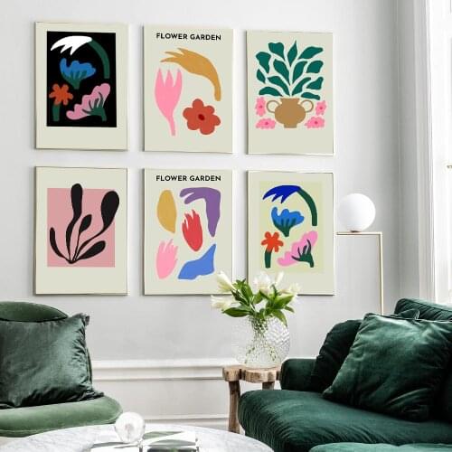 Camellia In Bloom Art Canvas Posters Wild Poppies And Tulips Painting Wall Print Pressed Iris Pictures Livingroom Home Decor