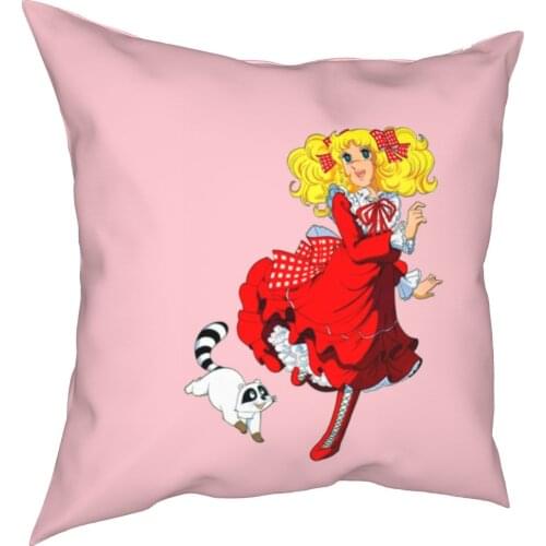 Candice Weiß Platz Kissenbezüge Couch Nette Candy candy Anime Manga Japan Kissen Fall Nette Decor Kissen 40*40cm