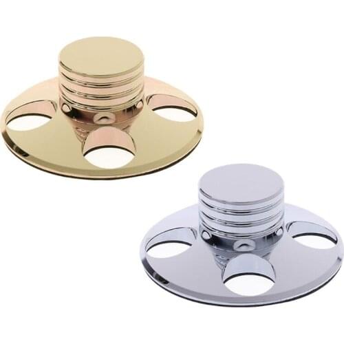 Metal Audio LP Vinyl Turntables Metal Disc Stabilizer Record Player Weight Clamp HiFi Disc Stabilizer Silver