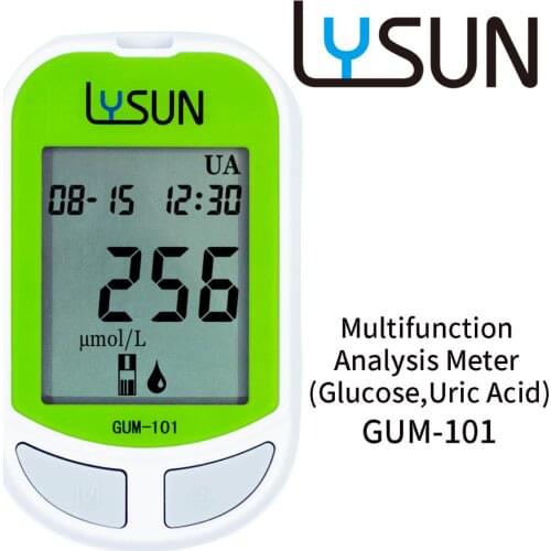 Home Use Multifunction Analysis Meter Glucose & Uric Acid with 50pcs