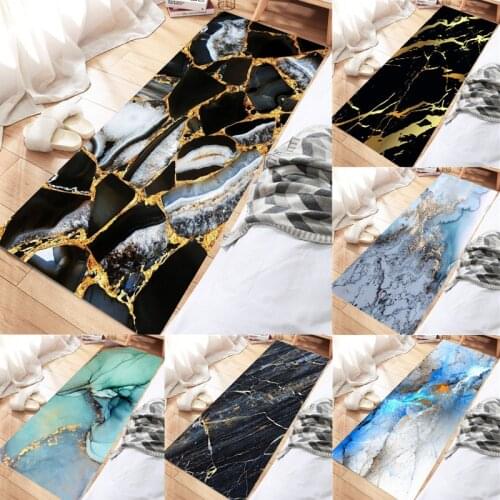 Marbling Pattern Carpets for Bedroom Room Door Decoration Kitchen Non-slip Floor Mats Bathroom Area Rug Livingroom Carpet