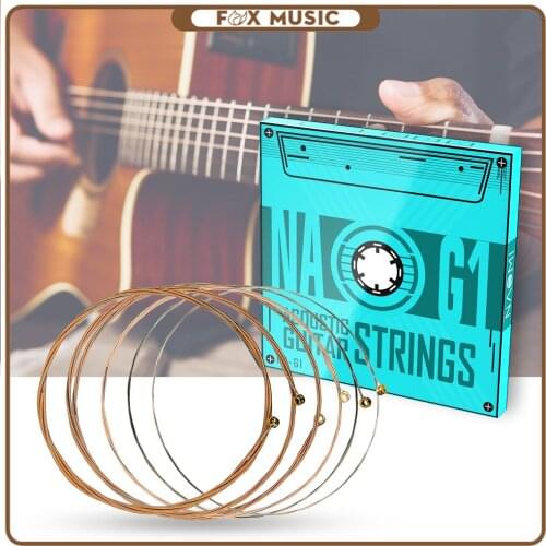 NAOMI Guitar Strings Set Durable Steel Core Phosphor Bronze Anti Oxidation Coating For Acoustic Guitar NA-G1
