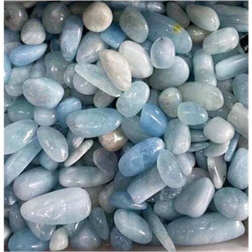 Natural Aquamarine Tumbled Stones Crystals Healing Gemtone For Sale