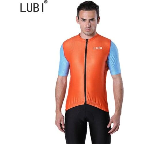 LUBI 2021 New Mens Summer Cycling Jersey Ride MTB Short Sleeve Clothes Breathable Shirt Downhill Jersey Pro Team Bike Clothing