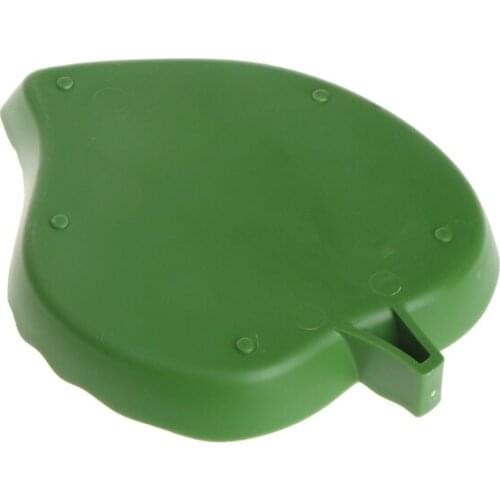 New Reptile Water Food Dish Bowl Plastic Gecko Meal Worm Feeder Leaf Shape 2size Q0KA