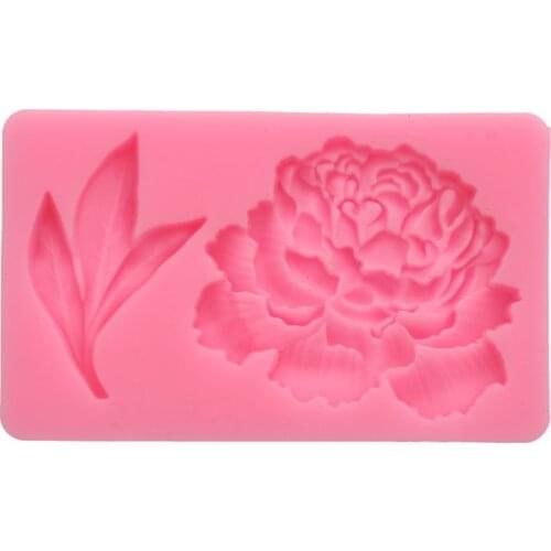 Peony Flower Silicone Molds Wedding Cupcake Topper Fondant Cake Decorating Tools Soap Resin Clay Candy Chocolate Resin Molds