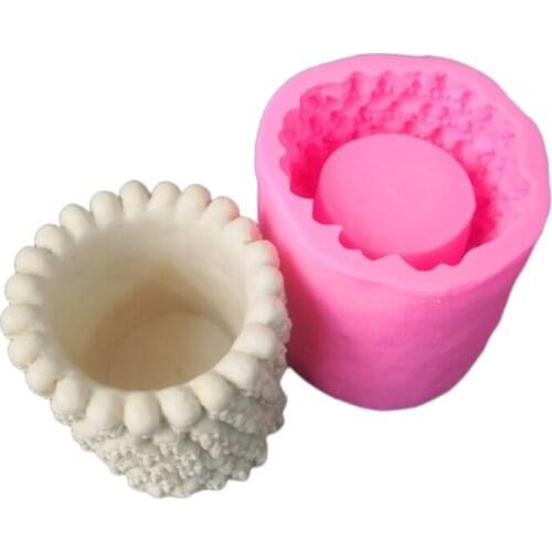 Q39C Skull Flowerpot Silicone Mold Pen Holder Mold Resin Epoxy Craft Polymer Clay Craft DIY Ornament Jewelry Making Tool