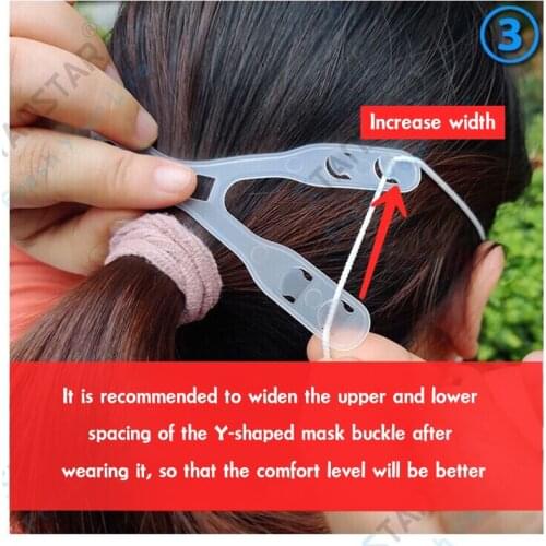 Adjustable Mask Extension Button Anti-drop Lanyard Ear Savers Strap Face Mask Extender Masks Clips Holder Hook Protection Buckle