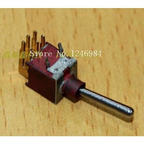 [SA]ES-7B dual trigger gilded six feet are bent single reset small toggle switch waterproof overstock M5.08 { }--100PCS/LOT