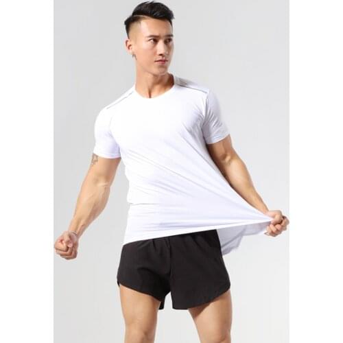 2021New Breathable Casual Suit Summer Fitness Quick Drying Running T Shirt Shorts Sports Set Suits Sportswear Male Tracksuit