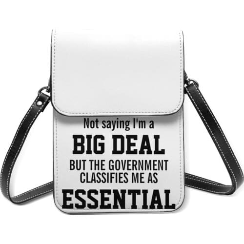 Firefighter Shoulder Bag Funny Leather School Mobile Phone Bag Student Gifts Bags