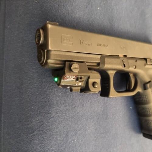Tactical Glock 17 19 Self Defense Weapons Green Laser Dot Sight Rechargeable Battery Green Laser for Railed Pistol Power Laser
