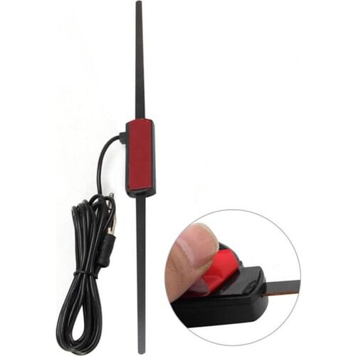 Universal Car Radio Aerial 12V Car AM FM Radio Antenna Signal Amplifier Booster For Car Window Roof Windshield Auto Accessories