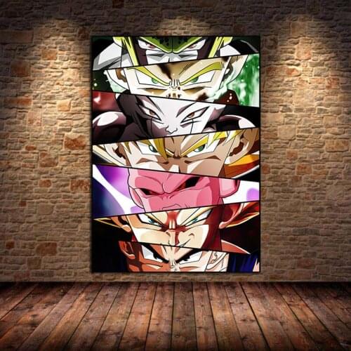 Japanese anime character eyes canvas painting poster and print decorative mural home children room aesthetic decoration unframed