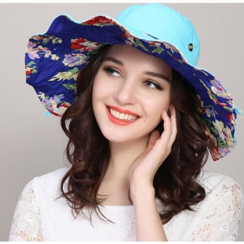 Hat Female Summer Foldable Sun Shade Cap Women Sun Protection Travel Outdoor Beach Caps Anti-UV Casual Korean Version Hats H250