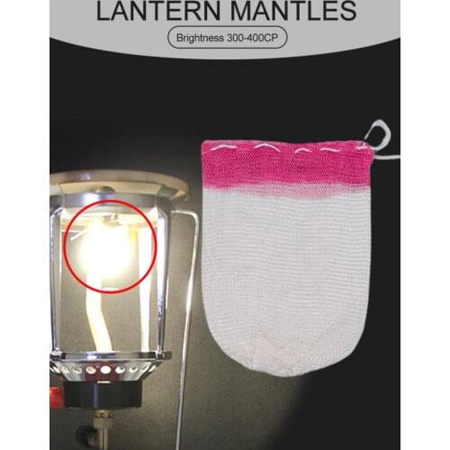 10PCS Gas Lantern Light Mantles Propane Gauze Mesh Lantern Mantles Outdoor Camping Natural Light Cover Tools Mantle 2 Sizes