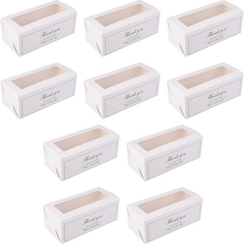 10Pcs Cake Packing Box Cake Container Dessert Cake Box Paper Bake Case Cake Packaging Case For Bakery Home Cake