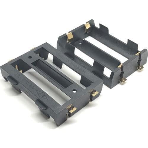 2x 26650 Batteries Holder SMD SMT Battery Case Storage Box With Bronze Pins 2 slot 2*26650 3.7V Rechargeable Batteries Shell