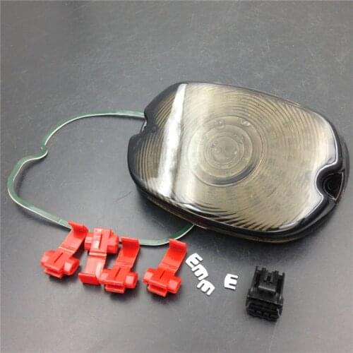 Aftermarket free shipping motorcycle accessories Smoke LED Tail Light For Harley Davidson Touring Softail Dyna Sportster