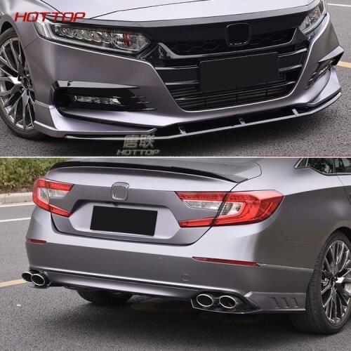 Car Racing Bumper Spoiler Protector for Honda Accord 10th 2018 2019 Front and Rear 6pcs Car styling
