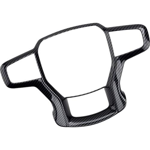 Carbon Fiber Style Inner Steering Wheel Decorative Cover Trim Frame Fit For Chevrolet Blazer 2019-2020