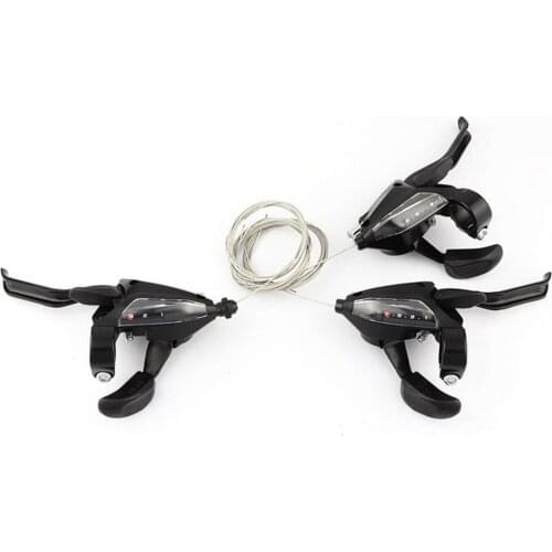 EF500 Trigger Shifter Single 3/7/8 Left Speed Corrosion Resistant ABS Sensitive Derailleur Bike Brake for MTB speed finger dial