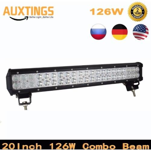 Led Driving Light 20inch 126W Combo Beam Offroad Led Light Bar for 12V 24V Boat Car Tractor Truck 4WD 4x4 SUV ATV Tractor