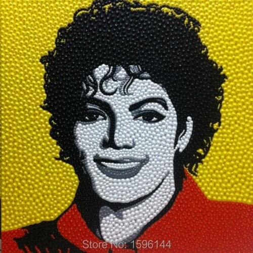 Oil Painting Portraits Michael Jackson Hand painted Canvas Art Picture Modern Home Decor Hotel Ornaments Thick Oil Paintings