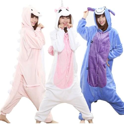 Kigurumi Anime Onesie Adult Men Women Unicorn Sleepwear Pajama Soft Fancy Unicornio Pijima Overall Nightwear Onepiece