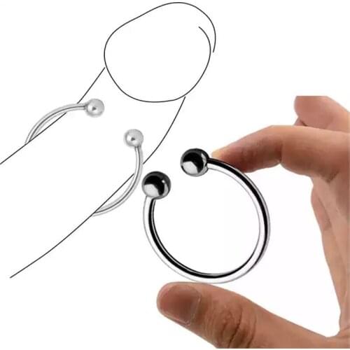 Glans C ring Stainless Steel Cock Ring Metal Penis Sleeve cock ring Penis Delay Tool Penis Extender Penis Ring Foreskin Stopper