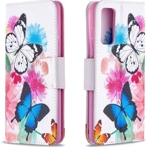 Leather casePainted Leather Flip Case For Redmi Note 5 6 7 7A 8 8A 9 9A 9C 8T 9S Pro Max K20 Soft Wallet Phone Cover