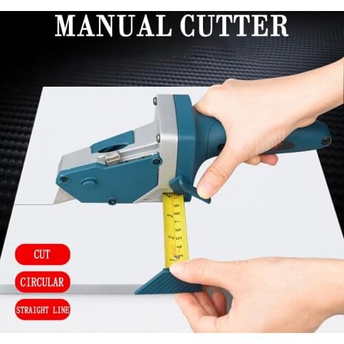 GanWei Multi-function Gypsum Board Guide Rail Cut Tool Circles Positioning Draw Scriber Manual Cutting Machine Maintenance Tool