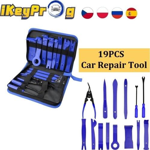 Hot Sale19pcs Hard Plastic Auto Car Radio Panel Trim Dashboard Removal Set 19PCS Car Pry Disassembly Tool DIYCar Repair Tool Kit
