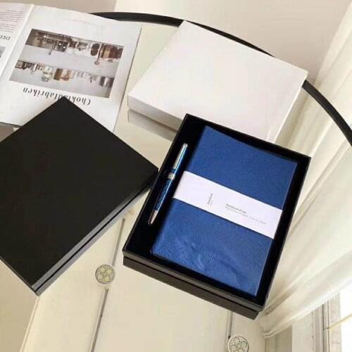 Wakaka MB NoteBook #146 and pen Set mon roller pen ballpoint pen blanc ink gift pen with gift box