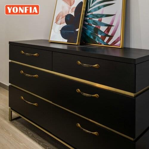 YONFIA 3207E Matt Antique Brass Vintage European Design Kitchen Cabinet Drawer Handle Pull For Classical Closet Wardrobe Door